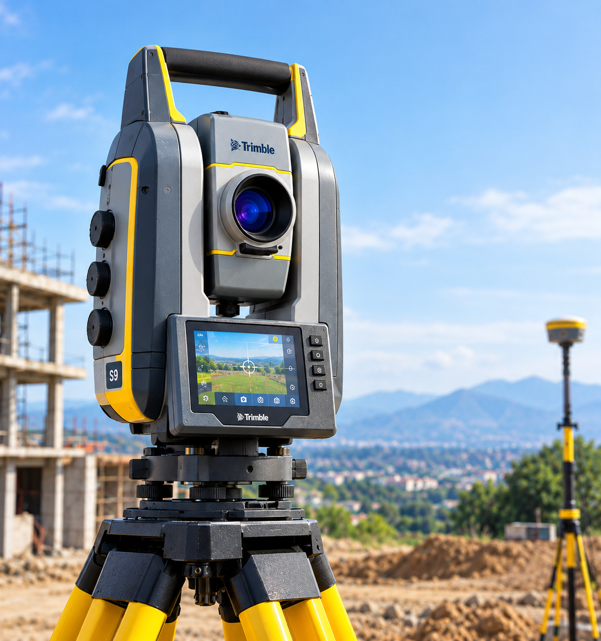 Trimble S9 Total Station at Work
